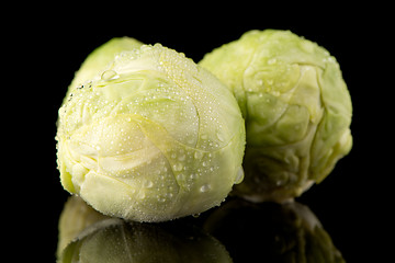 Image showing Fresh brussels sprouts