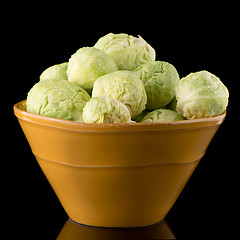 Image showing Fresh brussels sprouts