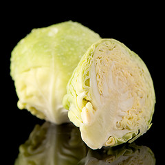 Image showing Fresh brussels sprouts