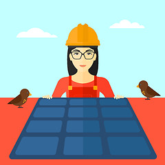 Image showing Constructor with solar panel.