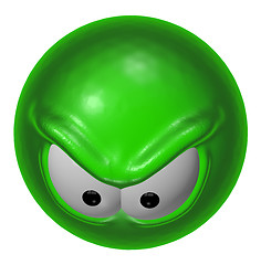 Image showing evil green smiley 