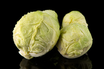 Image showing Fresh brussels sprouts