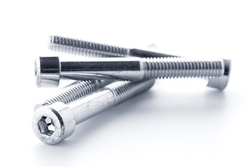 Image showing Hex head bolt screws thread 