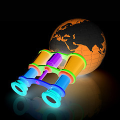 Image showing binocular around earth