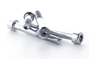 Image showing Hex head bolt screws thread 