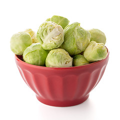 Image showing Fresh brussels sprouts