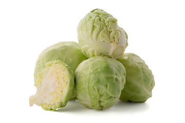 Image showing Fresh brussels sprouts