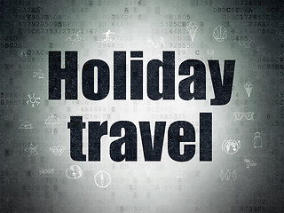 Image showing Tourism concept: Holiday Travel on Digital Paper background