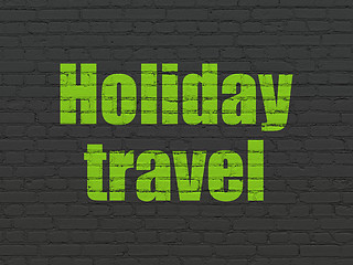 Image showing Tourism concept: Holiday Travel on wall background