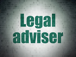 Image showing Law concept: Legal Adviser on Digital Paper background