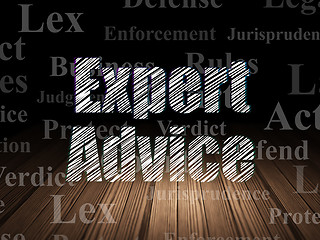 Image showing Law concept: Expert Advice in grunge dark room