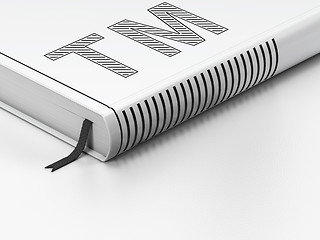 Image showing Law concept: closed book, Trademark on white background