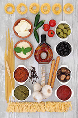 Image showing Healthy Mediterranean Food 