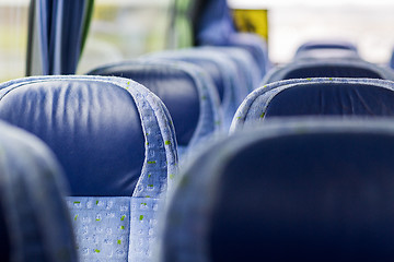 Image showing travel bus interior and seats