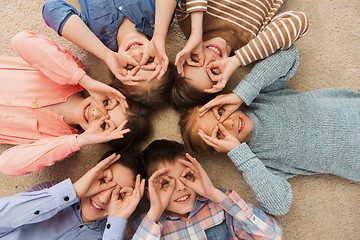 Image showing happy children making faces and having fun