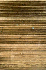 Image showing Brown wood plank wall