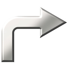 Image showing 3D Steel Arrow