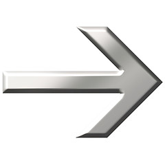 Image showing 3D Steel Arrow