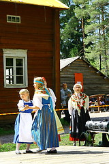 Image showing Unidentified dancers in folklore ensemble