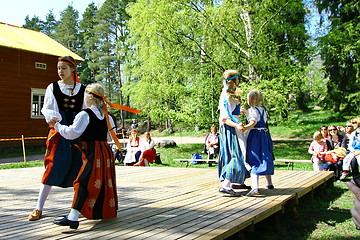 Image showing Unidentified dancers in folklore ensemble