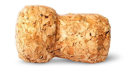 Image showing Closeup of champagne cork horisontally