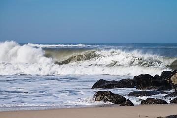 Image showing Atlantic waves in Portugal