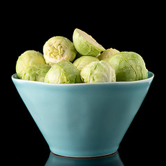 Image showing Fresh brussels sprouts