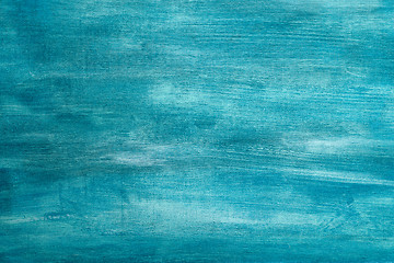 Image showing Blue painted artistic canvas