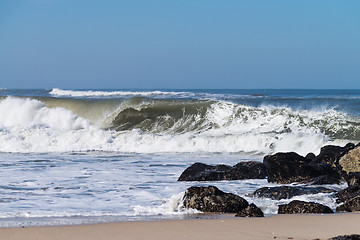 Image showing Atlantic waves in Portugal