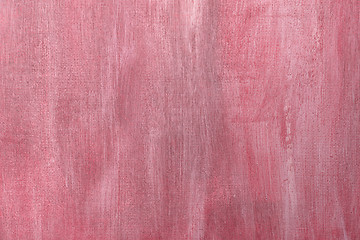 Image showing Pink painted artistic canvas