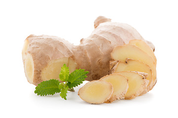 Image showing Ginger root on white