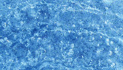 Image showing Texture of natural blue ice