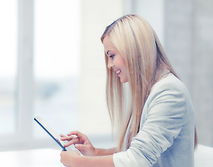 Image showing woman with tablet pc