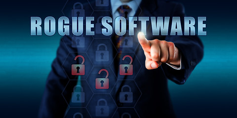 Image showing Misled User Pressing ROGUE SOFTWARE