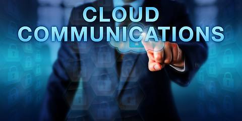 Image showing Corporate Client Pushing CLOUD COMMUNICATIONS