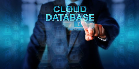 Image showing Database Manager Pressing CLOUD DATABASE