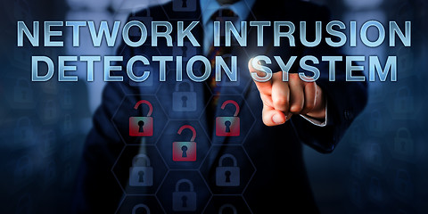 Image showing Man Pushing NETWORK INTRUSION DETECTION SYSTEM