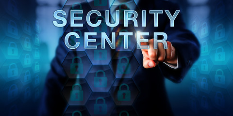 Image showing Cyber Professional Pressing SECURITY CENTER