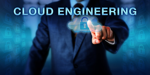 Image showing Software Engineer Pointing At CLOUD ENGINEERING