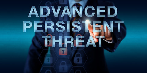 Image showing Manager Pushing ADVANCED PERSISTENT THREAT