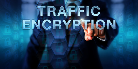 Image showing Corporate User Pushing TRAFFIC ENCRYPTION