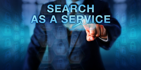 Image showing Enterprise Client Pressing SEARCH AS A SERVICE