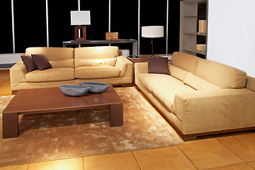 Image showing Living room brown