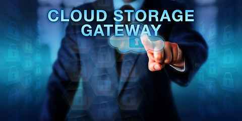 Image showing Supplier Touching CLOUD STORAGE GATEWAY