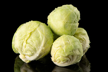 Image showing Fresh brussels sprouts