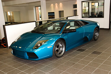 Image showing sport car blue