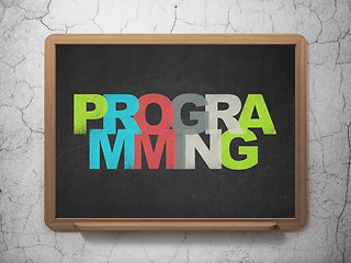 Image showing Programming concept: Programming on School board background