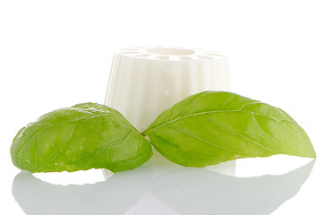 Image showing White fresh cheese 
