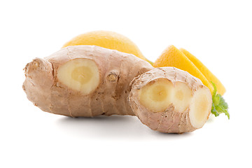 Image showing Ginger root on white