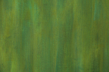 Image showing Green painted artistic canvas